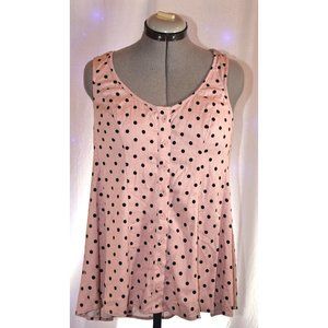NWT Torrid Pink/ Black Sleeveless Top size 10